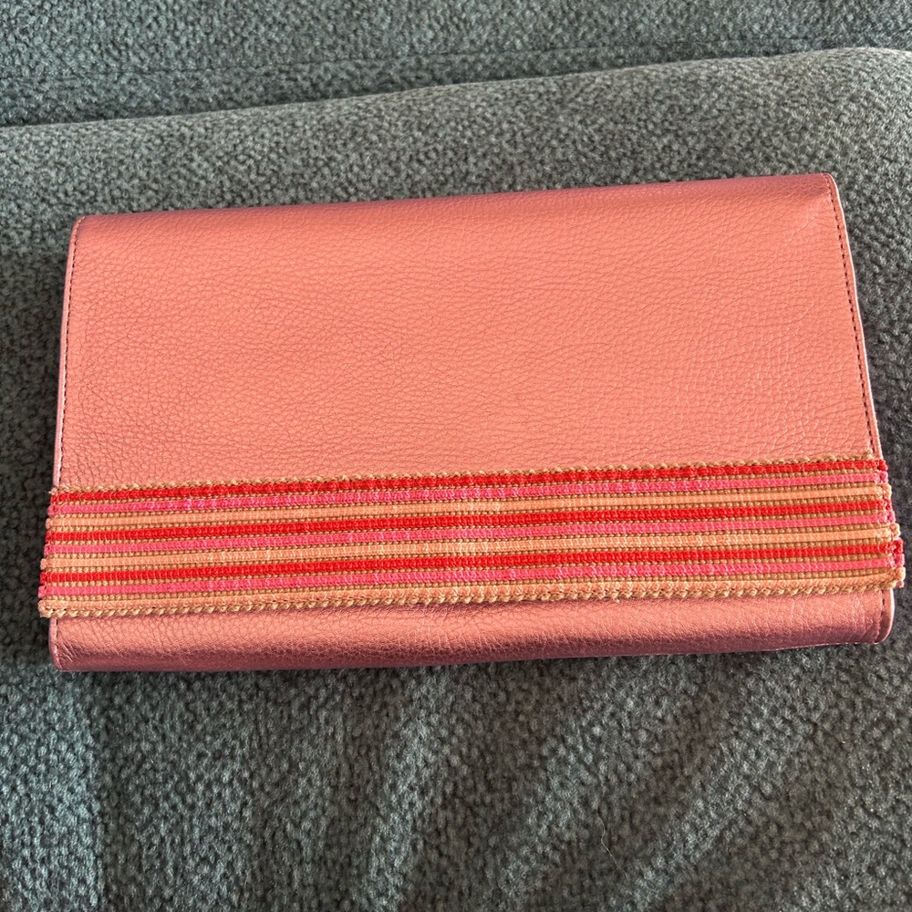 HOBO Pink and Red Clutch